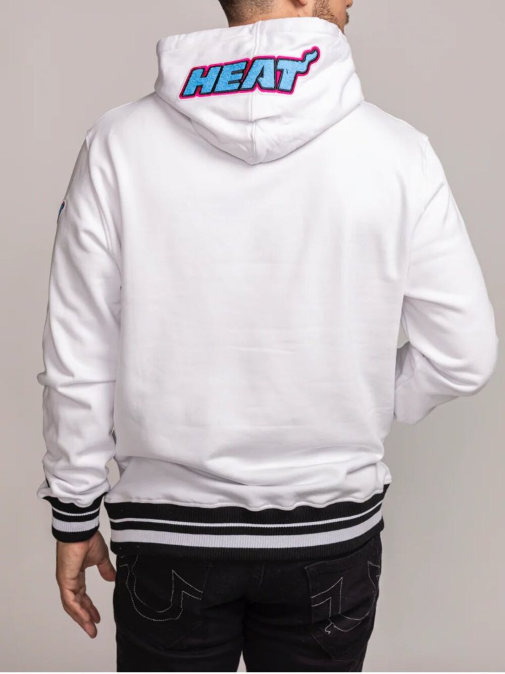Pro Standard MIAMI HEAT Original Vice Pullover Hoodie Size Small - Picture 6 of 13